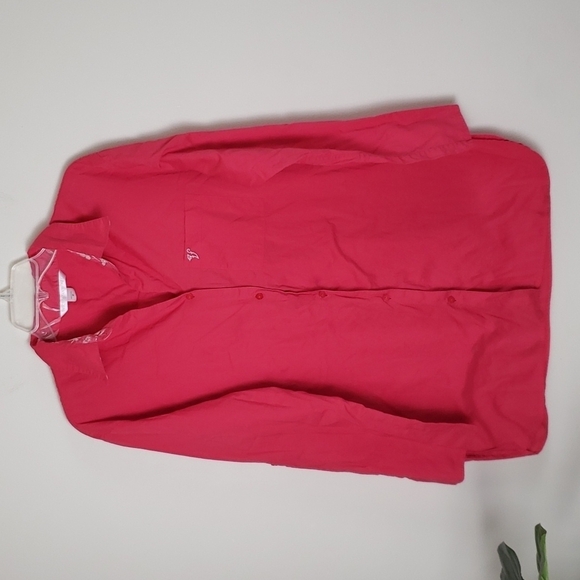 Victoria secret sleep shirt, button down,  Barbie pink, women's size medium - Picture 1 of 8